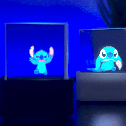 Cubo Holográfico 3D Stitch + 50 GIFS HD BRINDE GRÁTIS - compre 1 e leve 2