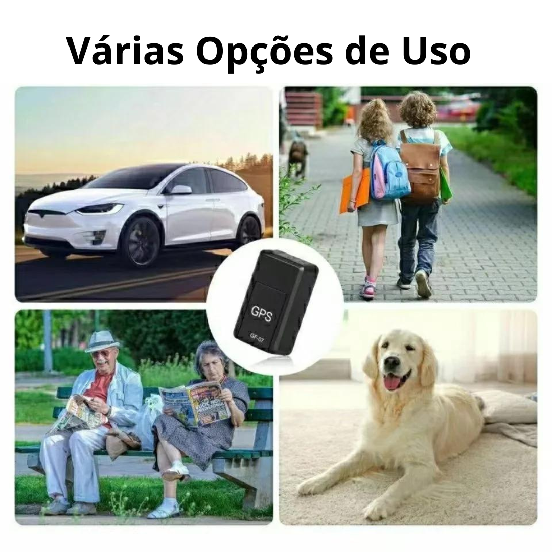 Rastreador GPS Portátil - Localiza e Grava Áudio em Tempo Real