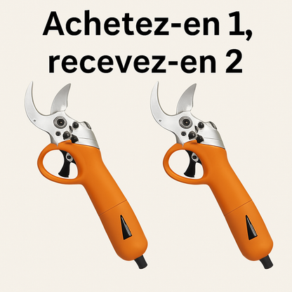 TurboCut - Cisailles de Jardin Électriques Sans Fil - Achetez 1, recevez-en 2
