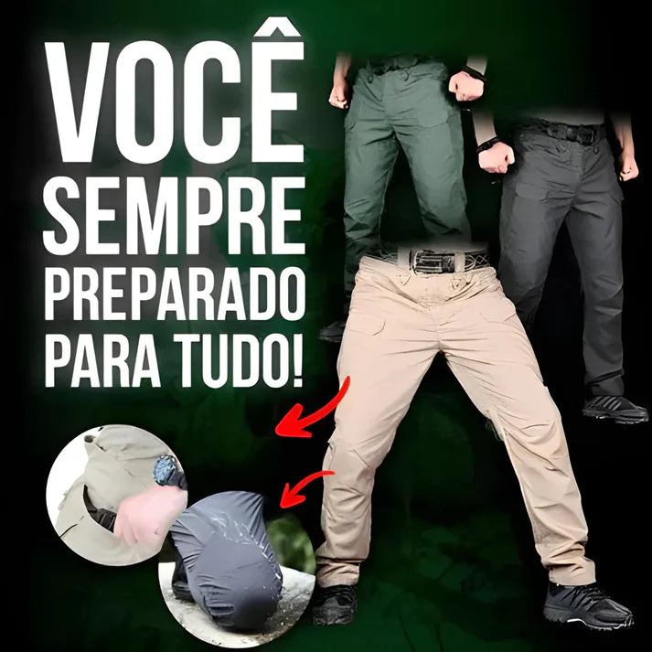 Calça Tática Militar Resistente e Impermeável Compre 1 e Leve 2