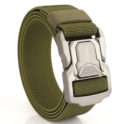 Ceinture tactique militaire de marque spécialement conçue pour l’armée, ceinture réglable avec boucle métallique