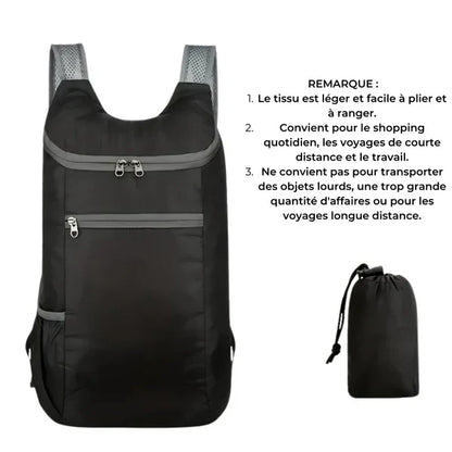 Sac à dos pliable ultra léger 15L – FoldLite – Havresacs