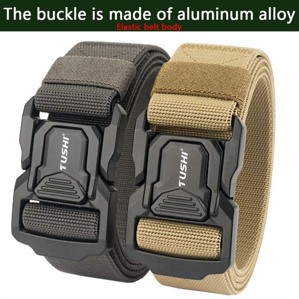 Ceinture tactique militaire de marque spécialement conçue pour l’armée, ceinture réglable avec boucle métallique