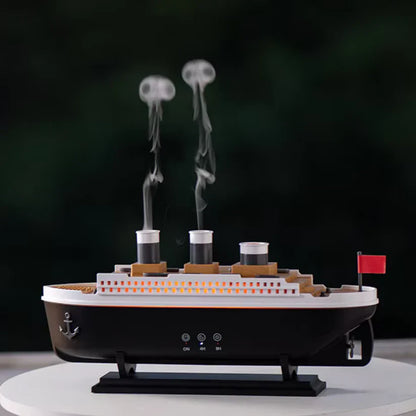 Umidificador de Decoração Modelo Barco Titanic