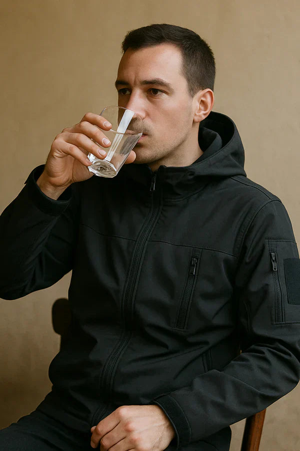 Veste homme à capuche imperméable