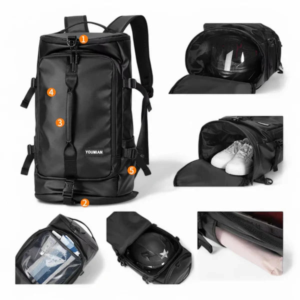 Sac à dos étanche grande capacité de 40L – TrailPro – Havresacs