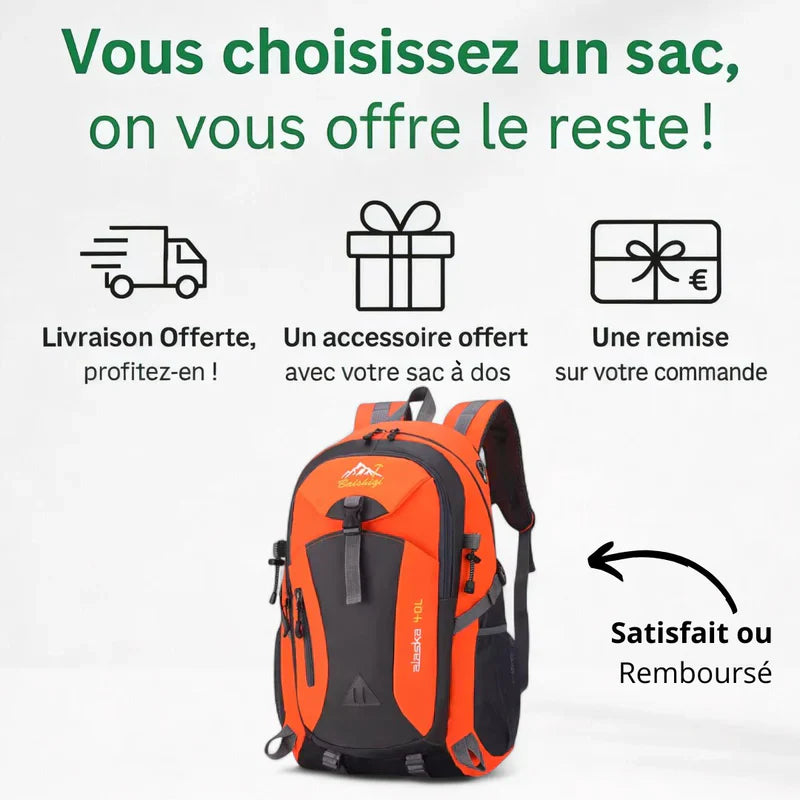 Sac à dos randonnée 40L ultra léger – TrailMaster – Havresacs