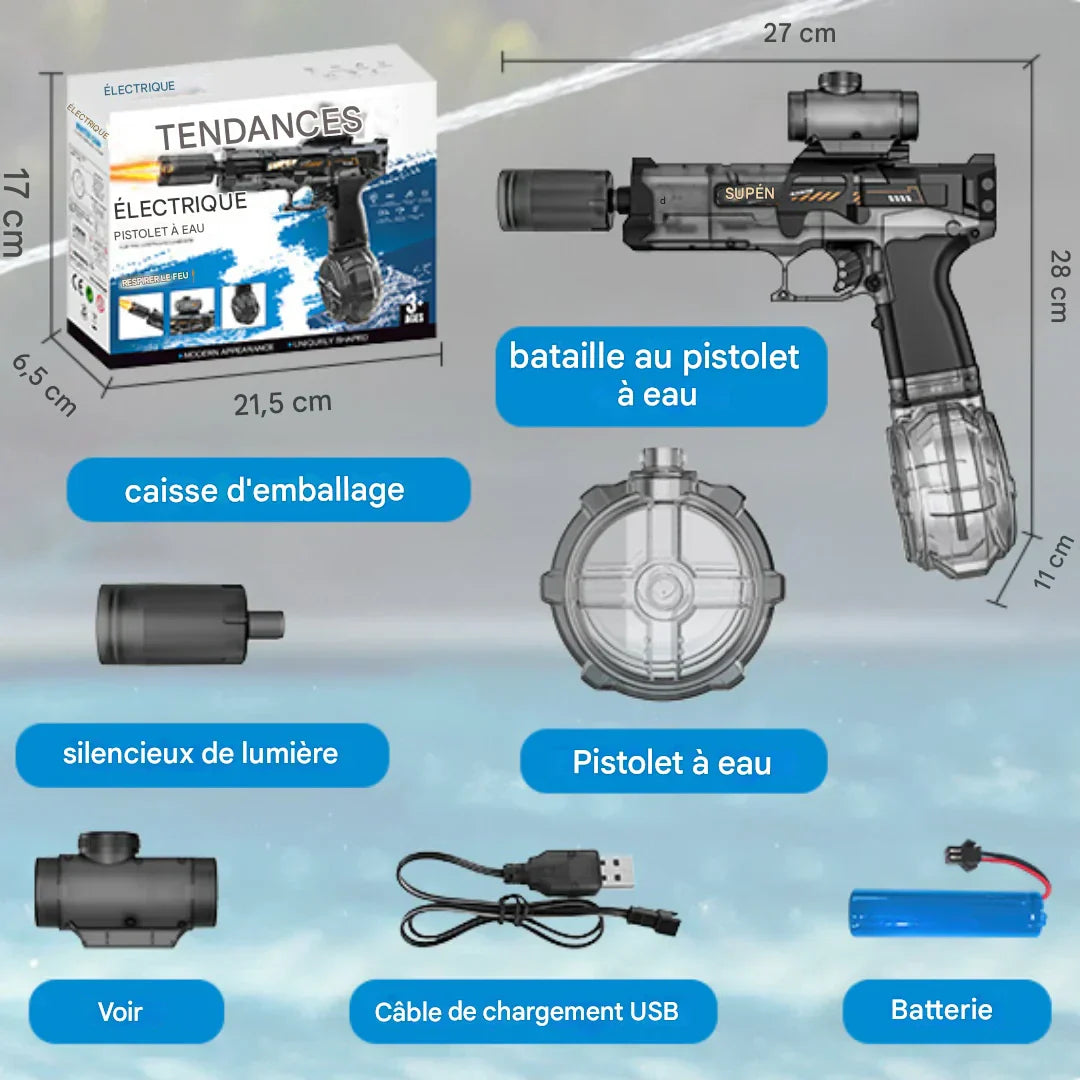 Pistolet à eau électrique - Achetez-en 1 et recevez-en 2