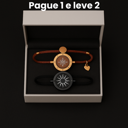 Pulseiras Toque Sol & Lua com cordão estilo Milanês - compre 1 e leve 2