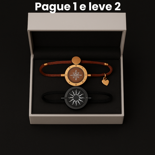 Pulseiras Toque Sol & Lua com cordão estilo Milanês - compre 1 e leve 2