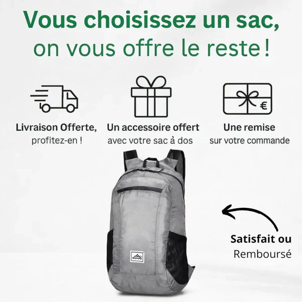 Sac à dos pliable ultraléger 20L – Ultra-Light – Havresacs