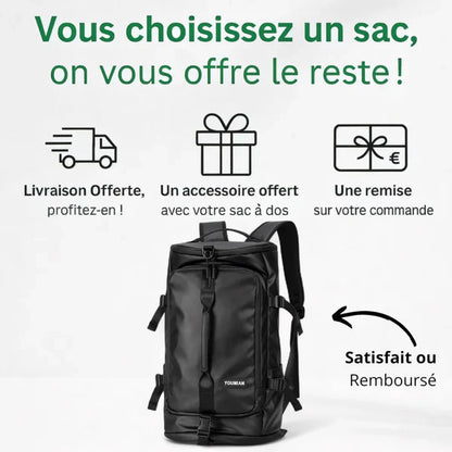 Sac à dos étanche grande capacité de 40L – TrailPro – Havresacs