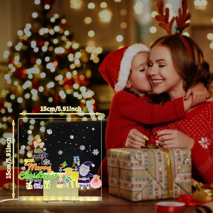 Quadro para desenhar com canetas LED neon