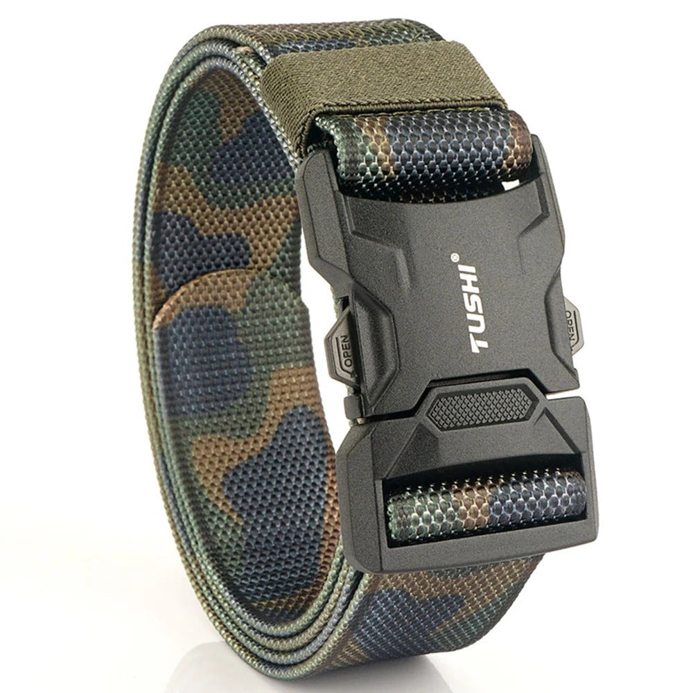 Ceinture tactique militaire de marque spécialement conçue pour l’armée, ceinture réglable avec boucle métallique
