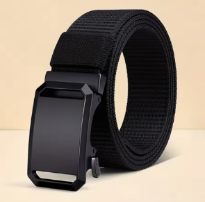 Nouvelle ceinture à boucle automatique, ceinture tactique en toile pour le travail, les tenues décontractées et les activités de plein air, ceinture pour pantalon d’entraînement militaire pour hommes