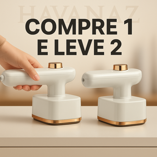 Mini Ferro de Passar Roupas a Vapor Portátil - Bivolt - compre 1 e leve 2