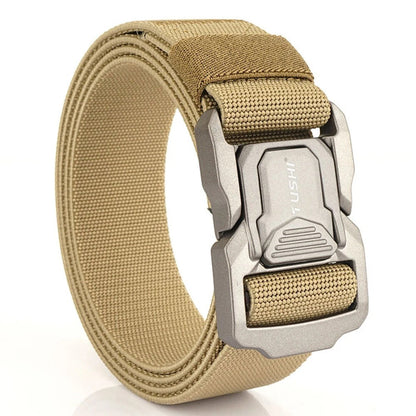 Ceinture tactique militaire de marque spécialement conçue pour l’armée, ceinture réglable avec boucle métallique