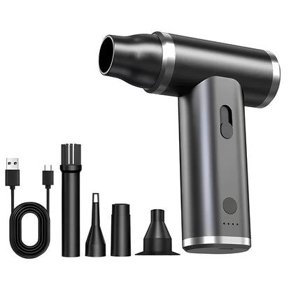 Soprador de Poeira e Sujeira Portátil com Carregamento USB para Carros