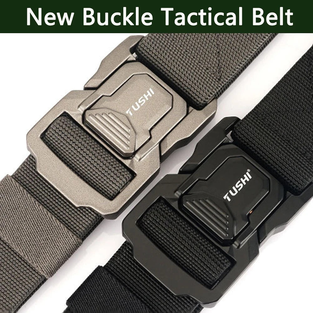Ceinture tactique militaire de marque spécialement conçue pour l’armée, ceinture réglable avec boucle métallique