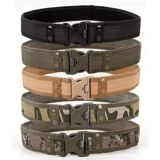 Nouvelle Ceinture Tactique pour Hommes à Libération Rapide – Large Ceinture en Nylon Camouflage pour l’Alpinisme, la Randonnée, le Travail et la Pêche