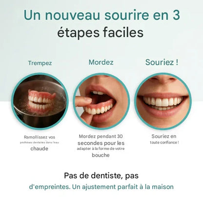 KLENIMORE™ Prothèse Dentaire Complète Médicale avec Forte Succion