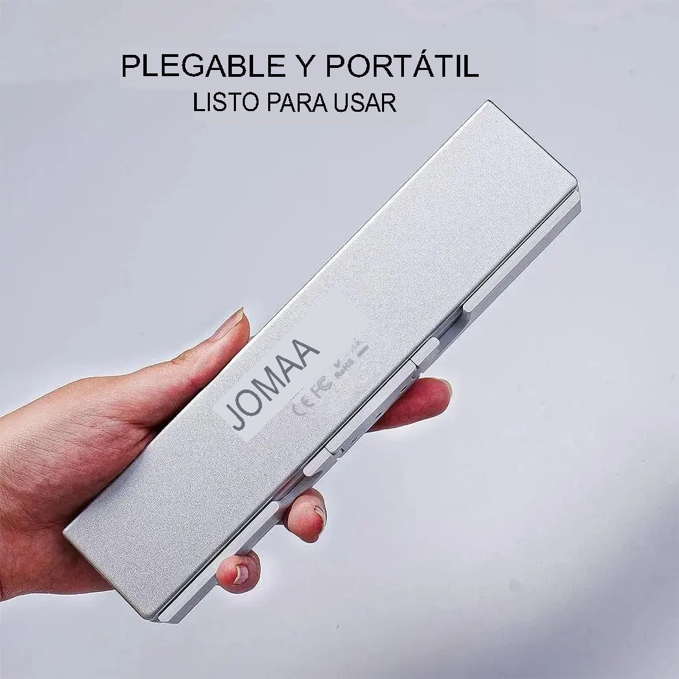 Teclado Bluetooth Plugável com Suporte Magnético