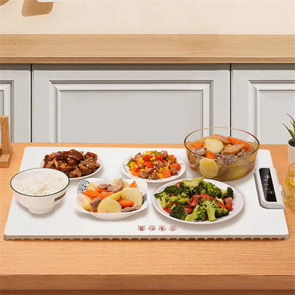 Bandeja Elétrica para Aquecer Alimentos com Temperatura Ajustável e Dobrável